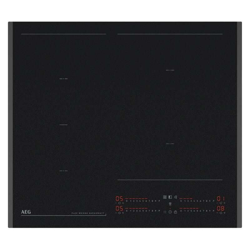 AEG 60cm SaphirMatt Induction Cooktop With Flexibridge - Matte Black