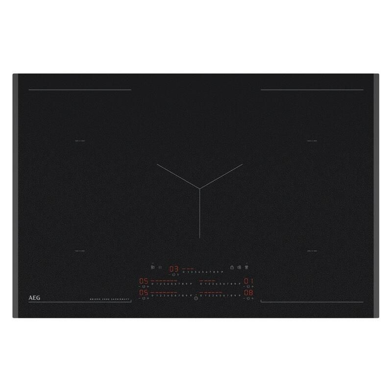 AEG 80cm SaphirMatt Induction Cooktop with Double Bridge