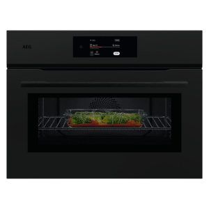 AEG 45cm Combi Quick Compact Oven - Matte Black