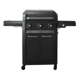 Artusi Chicago 3 Gas Burner Freestanding BBQ - Black