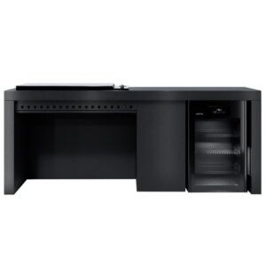 Artusi 2400mm Aperto Ferro Outdoor Kitchen Cabinet - Impera Black Stone