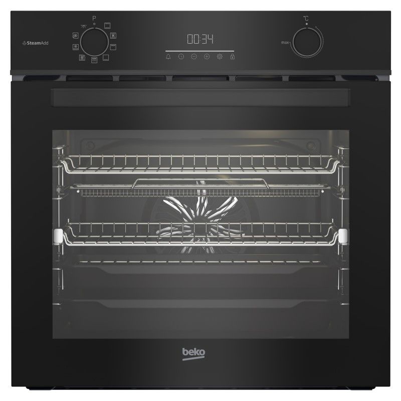 Beko 60cm Aeroperfect Multifunction Pyrolytic Oven with Airfry + SteamAdd - Black Display Stock