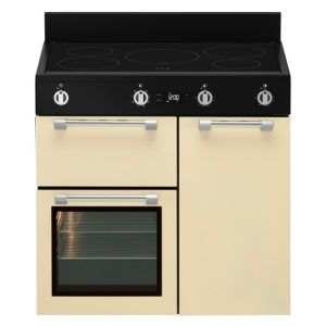 Beko 90cm Freestanding Cooker with Induction Cooktop - Creme