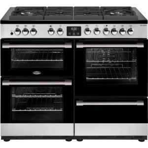 Belling 110cm CookCentre Gas Through Glass Oven - Stainless Steel