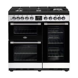 Belling 90cm CookCentre Gas Through Glass Oven - Stainless Steel