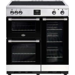 Belling 90cm CookCentre Induction Upright Cooker - Stainless Steel