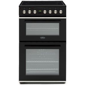 Belling 54cm Double Door Ceramic Upright Cooker - Black