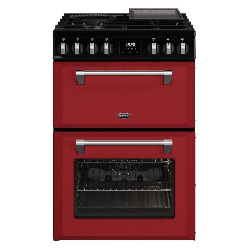 BELLING Mini Richmond Dual Fuel - Chilli Red 60CM