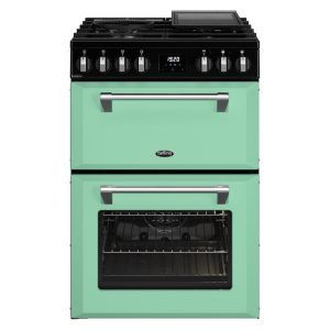 Belling 60cm Freestanding Double Cavity Dual Fuel Cooker - Mojito Mint