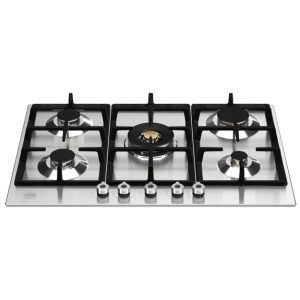 Bertazzoni 75cm Professional Series Gas Hob with Wok - Stainless Steel