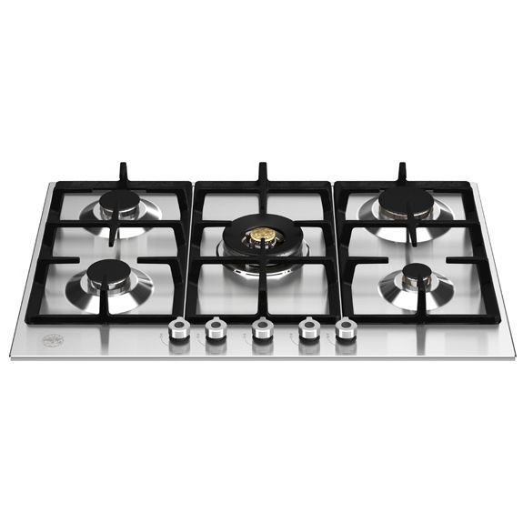 Bertazzoni 75cm Professional Series Gas Hob with Wok - Stainless Steel