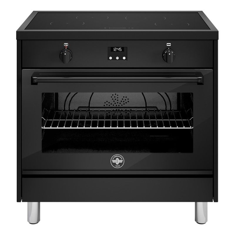La Germania Induction Electric Oven Electric Grill Matt Black 90cm