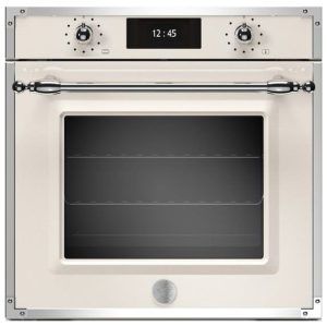 Bertazzoni Heritage Series 60cm Built-In Pyrolytic + Steam Oven - Ivory Stainless Steel
