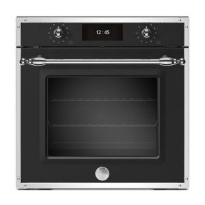 Bertazzoni 60cm Heritage Pyrolytic Electric Steam Oven - Matt Black/Stainless Steel