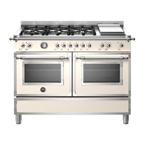 Bertazzoni 120cm Heritage Series Dual Fuel Cooker - Ivory