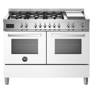 Bertazzoni 120cm Professional Series Dual Fuel Cooker - White