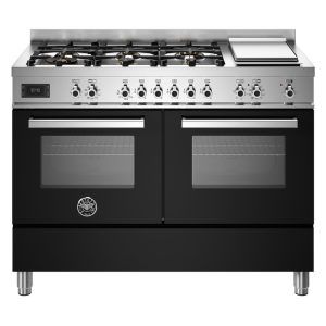 Bertazzoni 120cm Professional Series Dual Fuel Cooker - Black