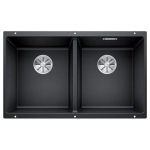 Blanco Double Bowl Undermount Sink - Rock Grey