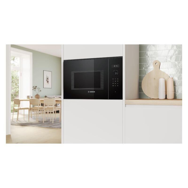 Bosch 25L Built- In Microwave with Grill - Black (Series 6) - Image 3