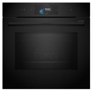 Bosch 60cm Built-In Microwave Steam Oven with 28 Functions - Black (Series 8)