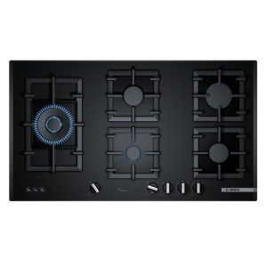 Bosch Series 6 Gas Cooktop Black Tempered Glass 90cm