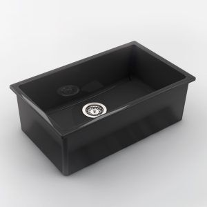 CHAMBORD Constance Iv Fireclay Sink 760X1460X255MM Black