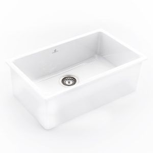 CHAMBORD Constance Iv Fireclay Sink 760X1460X255MM White
