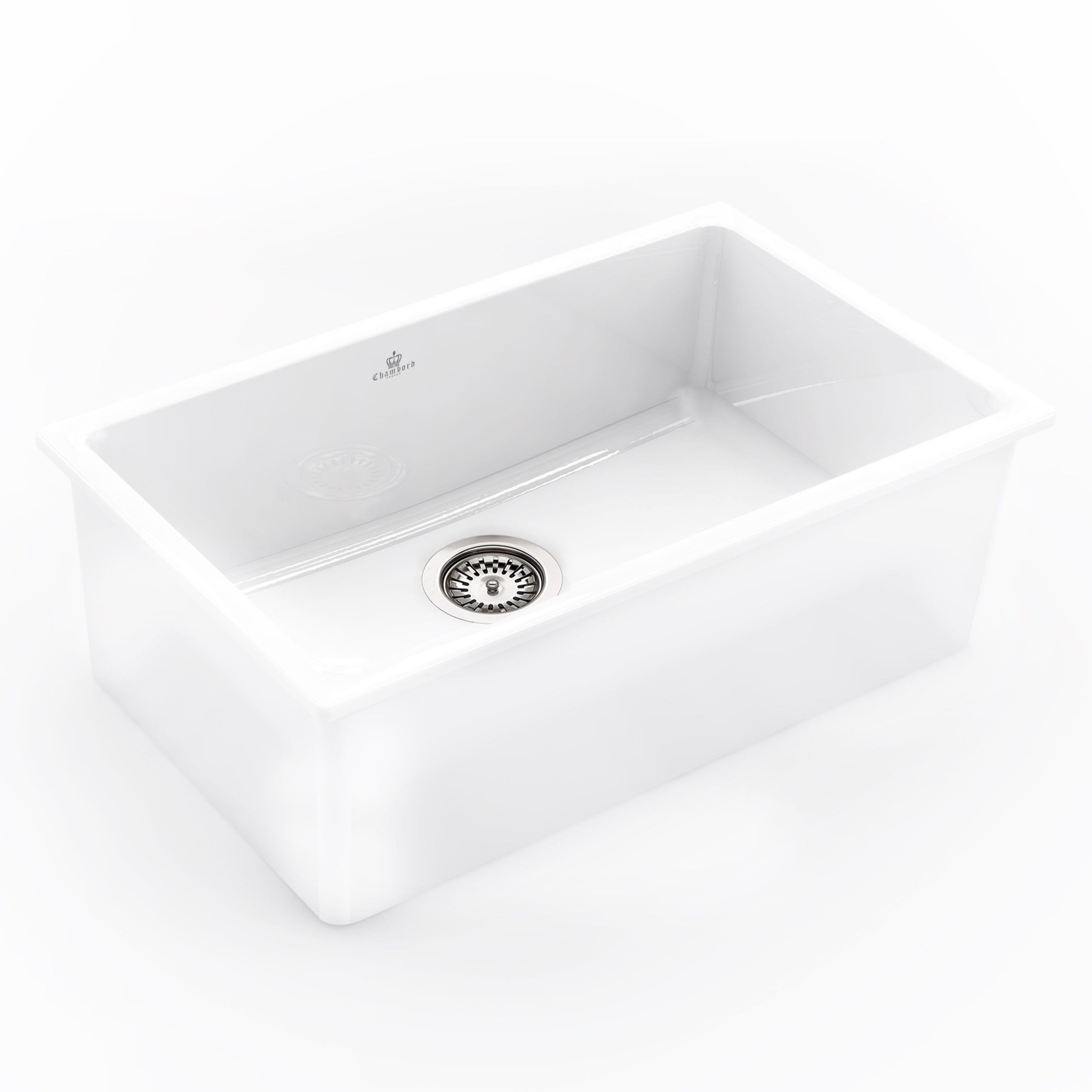 CHAMBORD Constance Iv Fireclay Sink 760X1460X255MM White