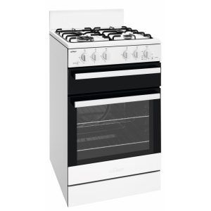 Chef 54cm Gas Upright Cooker - White