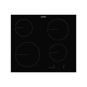Chef 60cm 4 Zone Ceramic Cooktop - Black