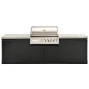 Crossray Outdoor Kitchen 4 Burner BBQ & 2 Double side Cabinets