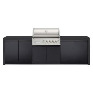 Crossray Premium 4B Outdoor Kitchen - Black
