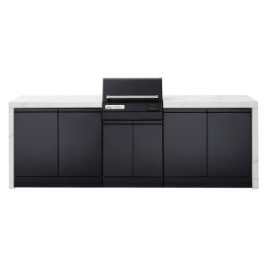 Crossray Extreme Electric Outdoor BBQ Kitchen White Sintered Stone Benchtop