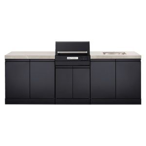 Crossray Grey Outdoor Extreme Electric BBQ Kitchen With Sink