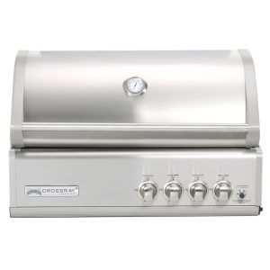 Crossray 4 Burner Stainless Steel In Built Infrared BBQ