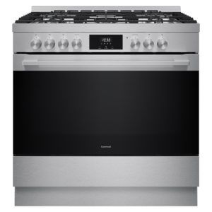 Euromaid 90cm Freestanding Cooker Dual Fuel - Stainless Steel