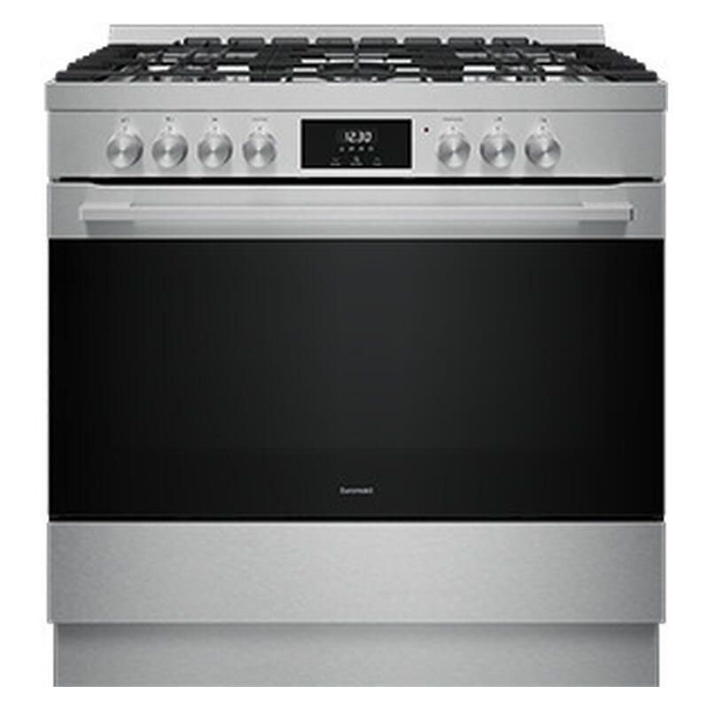Euromaid 90cm Freestanding Cooker Dual Fuel - Stainless Steel - Image 2