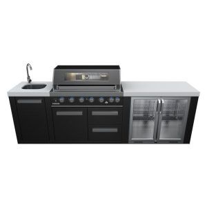 Everdure Oasis Outdoor Kitchen 6 Burner Sink and Beverage Cooler