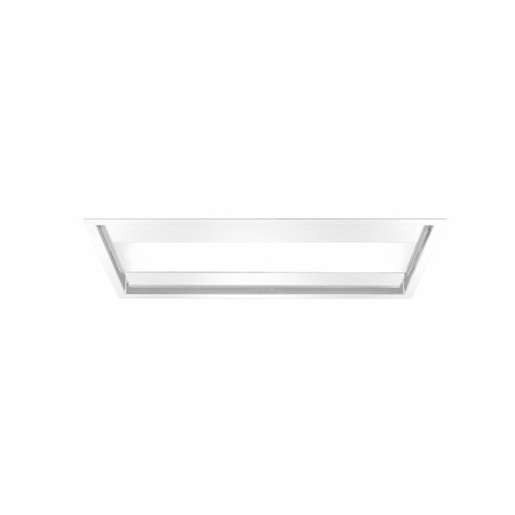 Falmec Nuvola 140cm Ceiling Cassette Rangehood with In-Line Motor - White Glass