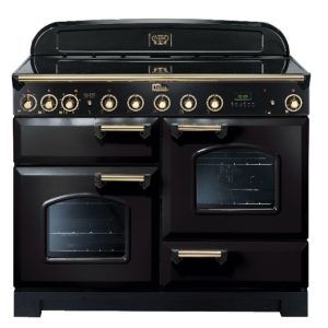 Falcon 110cm Classic Deluxe Induction Range Cooker - Black/Brass
