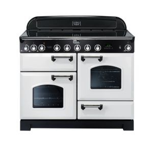 Falcon 110cm Classic Deluxe Induction Range Cooker - White Chrome