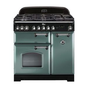 Falcon 90cm Classic Deluxe Dual Fuel Cooker - Green Chrome