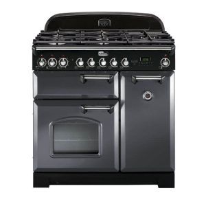 Falcon 90cm Classic Deluxe Dual Fuel Cooker - Slate/Chrome