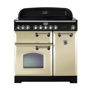 Falcon 90cm Classic Deluxe Induction Range Cooker - Cream Chrome