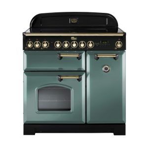 Falcon 90cm Classic Deluxe Induction Range Cooker - Mineral Green Brass