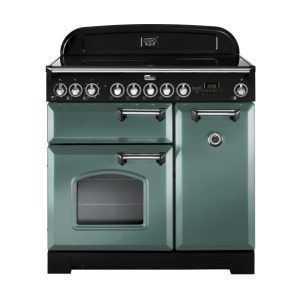 Falcon 90cm Classic Deluxe Induction Range Cooker - Mineral Green Chrome