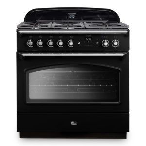 Falcon Classic FX 90cm Dual Fuel Range Cooker Black/Chrome
