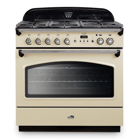 Falcon 90cm Dual Fuel  Range Cooker - Cream & Chrome