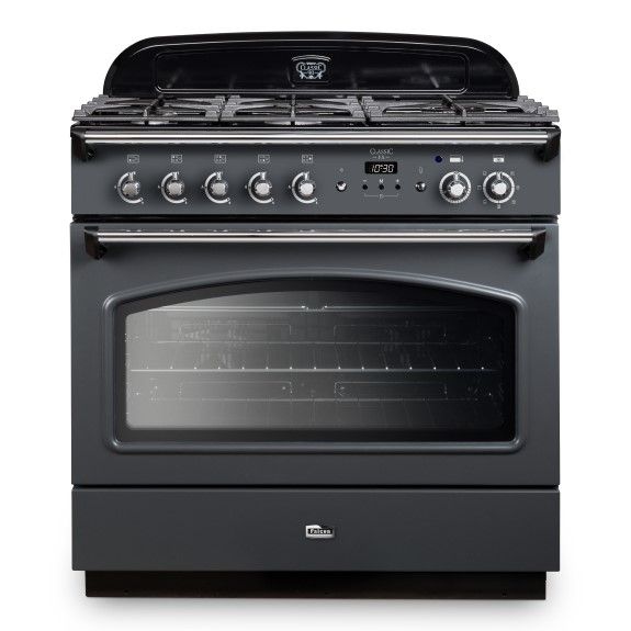 Falcon 90cm Classic Dual Fuel Cooker - Slate & Chrome