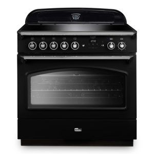 Falcon 90cm Classic Induction Range Cooker - Black & Chrome